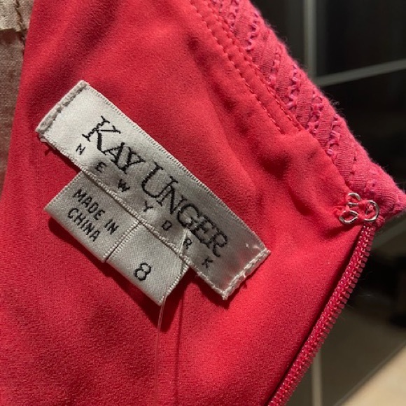 Kay Unger Elegant Fitted High Fashion Dress - Picture 6 of 7